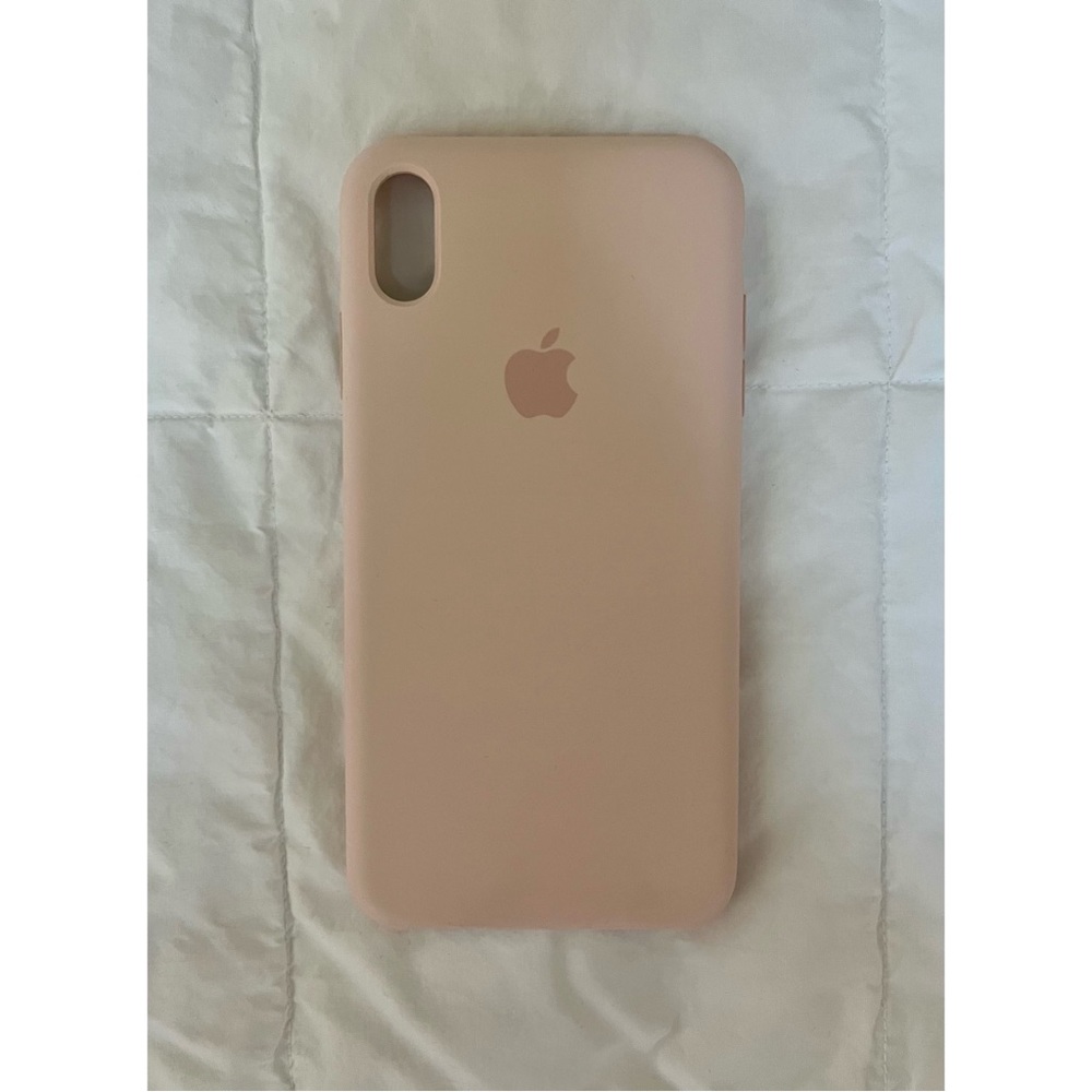 [Apple] iPhone XS Max Silicone Case in Pink Chalk